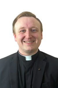 Fr. Casey Flack, Parochial Vicar Fr. Casey grew up in the Quad Cities and attended Loras College with studies at St. John's University in Queens. There he discerned that God might be calling him to be a priest, and the rest is history!